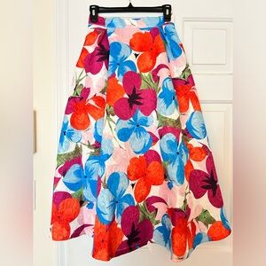 Chicwish Floral Midi Skirt - Multicolor